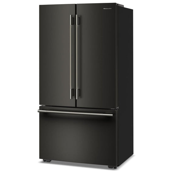 KitchenAid 36 Inch Counter-Depth French Door Refrigerator with 24.3 Cu. Ft. Capacity, Black Ore - KRFC236SBE
