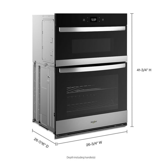 Whirlpool 5.7 Cu. Ft. Smart Combo Wall Oven with Air Fry - WOEC5027LZ