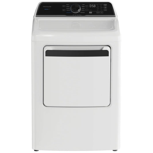Frigidaire 27 Inch Gas Dryer with 7.0 Cu. Ft. Capacity, White - FLVG7523BW