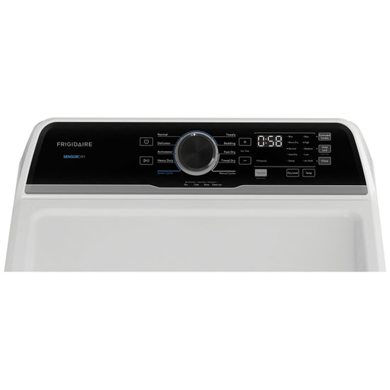 Frigidaire 27 Inch Gas Dryer with 7.0 Cu. Ft. Capacity, White - FLVG7523BW