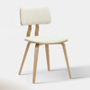 Hoft Home Zaki Dining Chair, Beige and Oak - 202-581BG-HH