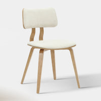 Hoft Home Zaki Dining Chair, Beige and Oak - 202-581BG-HH