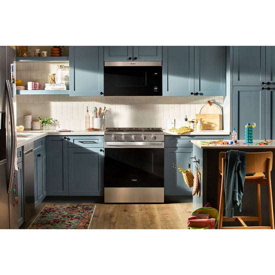 Whirlpool 30-inch Gas Smart Range with Air Cooking Technology - WSGS5030SB
