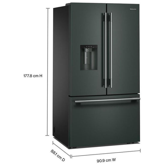 KitchenAid 36 Inch French Door Refrigerator with 29.51 Cu. Ft. Capacity, Juniper - KRFF436SJP