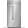 KitchenAid 42 Inch Built-In Side-by-Side Refrigerator with 25.5 cu. ft. Capacity, Stainless Steel - KBSN742SPS