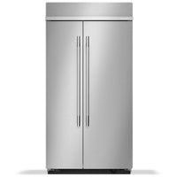 KitchenAid 42 Inch Built-In Side-by-Side Refrigerator with 25.5 cu. ft. Capacity, Stainless Steel - KBSN742SPS