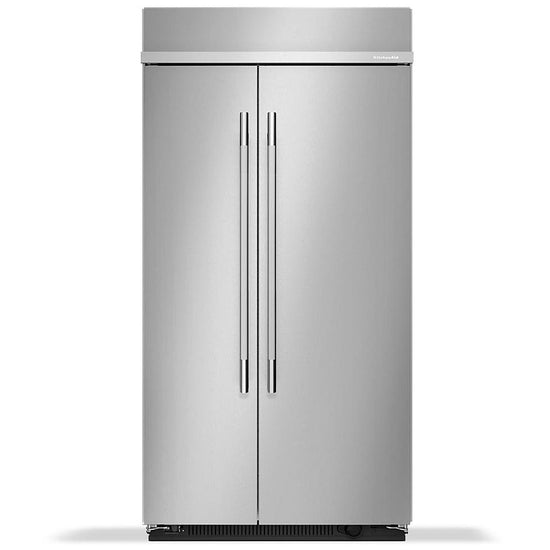 KitchenAid 42 Inch Built-In Side-by-Side Refrigerator with 25.5 cu. ft. Capacity, Stainless Steel - KBSN742SPS