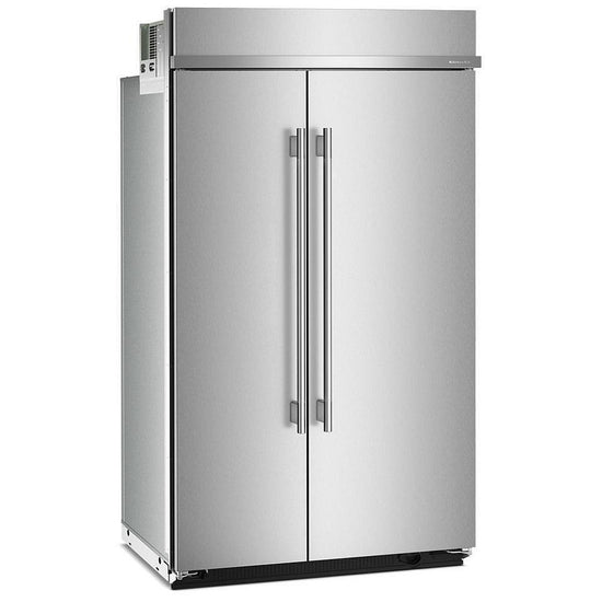 KitchenAid 48 Inch Built-In Side-by-Side Refrigerator with 30 Cu. Ft. Capacity - KBSN748SPS