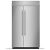 KitchenAid 48 Inch Built-In Side-by-Side Refrigerator with 30 Cu. Ft. Capacity - KBSN748SPS