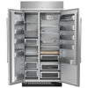 KitchenAid 48 Inch Built-In Side-by-Side Refrigerator with 30 Cu. Ft. Capacity - KBSN748SPS