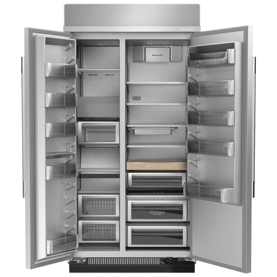 KitchenAid 48 Inch Built-In Side-by-Side Refrigerator with 30 Cu. Ft. Capacity - KBSN748SPS