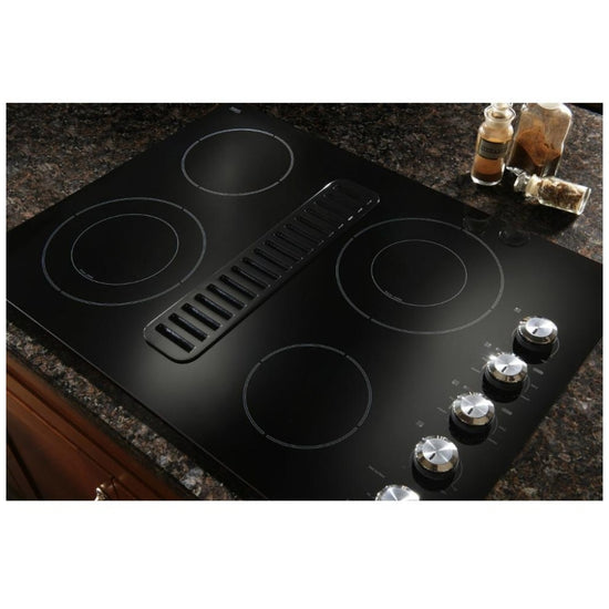 KitchenAid 30 Inch Electric Downdraft Cooktop, Black - KCED600GBL