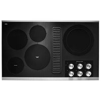 KitchenAid 36 Inch Electric Downdraft Cooktop with 5 Elements - KCED606GSS