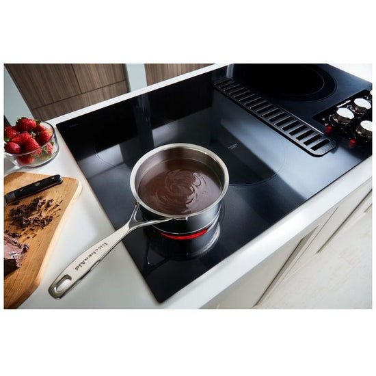 KitchenAid 36 Inch Electric Downdraft Cooktop with 5 Elements - KCED606GSS