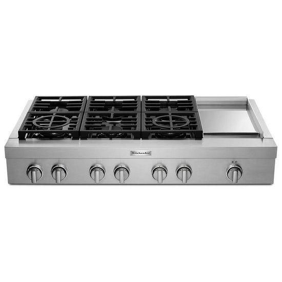 KitchenAid 30 Inch Commercial-Style Gas Rangetop with 4 Burners - KCGC500JSS