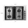 KitchenAid 30 Inch Gas Downdraft Cooktop - KCGD500GSS
