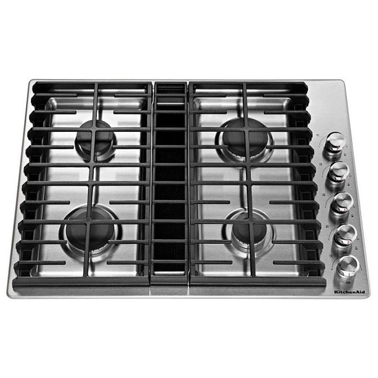 KitchenAid 30 Inch Gas Downdraft Cooktop - KCGD500GSS