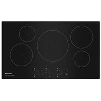 KitchenAid 36 Inch 5-Element Induction Cooktop, Black - KCIG556JBL