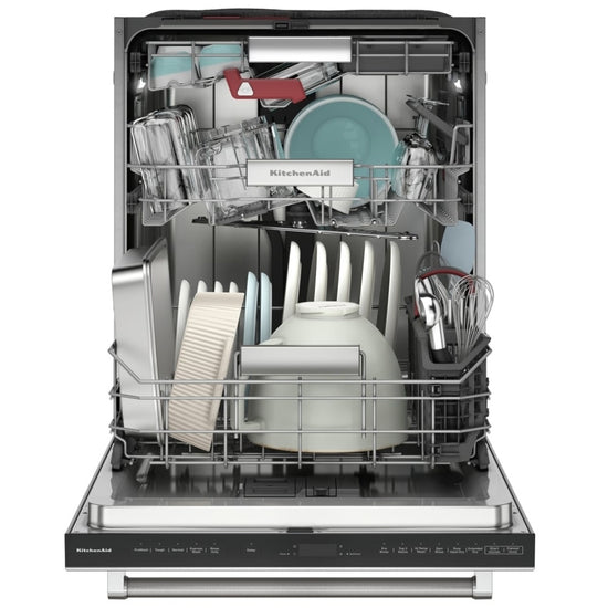 KitchenAid 24 Inch Built-In Dishwasher with 14 Place Settings, Stainless Steel - KDTF924PPS