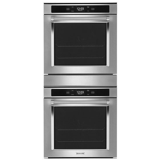 KitchenAid 24 Inch Double Wall Oven with 5.2 Cu. Ft. Total Capacity, Stainless Steel - KODC504PPS