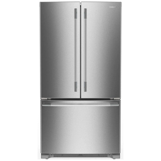 KitchenAid 36 Inch French Door Refrigerator with 25.2 Cu. Ft., Stainless Steel - KRFF136SPS