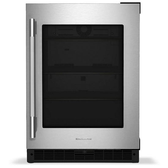 KitchenAid 24 Inch Undercounter Refrigerator with 5.2 cu. ft. Capacity, Stainless Steel - KURR324SSB