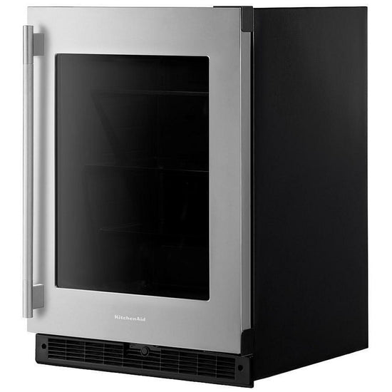KitchenAid 24 Inch Undercounter Refrigerator with 5.2 cu. ft. Capacity, Stainless Steel - KURR324SSB