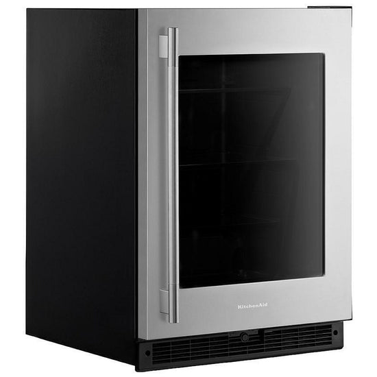 KitchenAid 24 Inch Undercounter Refrigerator with 5.2 cu. ft. Capacity, Stainless Steel - KURR324SSB