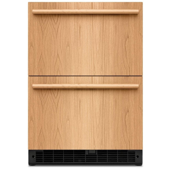 KitchenAid 24 Inch Undercounter Double-Drawer Refrigerator with 4.4 Cu. Ft., Panel Ready - KURT524SPA