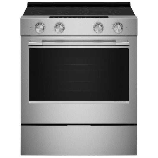 KitchenAid 30 Inch Slide-In Electric Range with 5.3 cu. ft. Capacity - YKSES330SPS