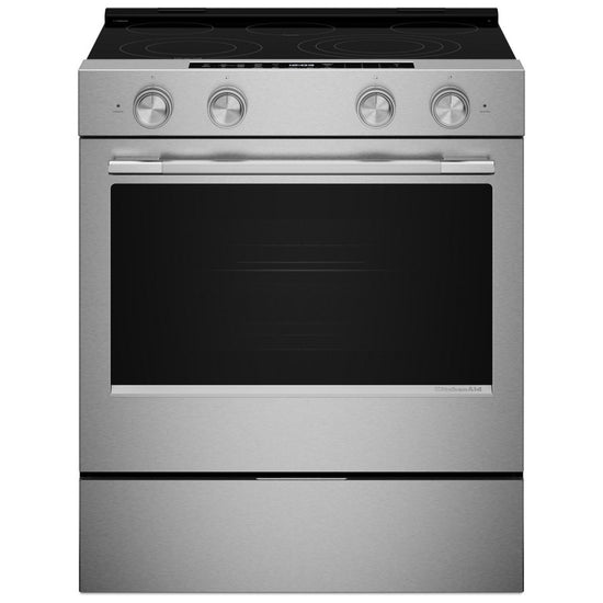 KitchenAid 30 Inch Slide-In Electric Range with 5.3 cu. ft. Capacity - YKSES530SPS