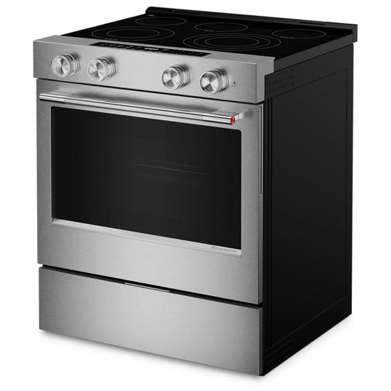 KitchenAid 30 Inch Slide-In Electric Range with 5.3 cu. ft. Capacity - YKSES530SPS