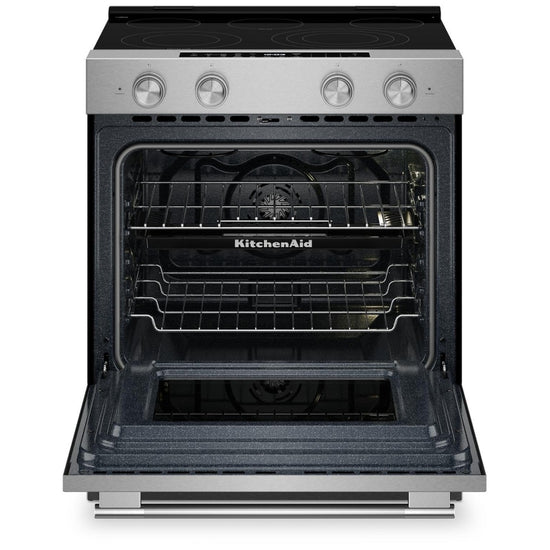 KitchenAid 30 Inch Slide-In Electric Range with 5.3 cu. ft. Capacity - YKSES530SPS