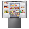 LG 33 Inch French Door Refrigerator with 25.1 cu. ft. Capacity, Platinum Silver Steel - LRFNS2503V