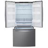 LG 33 Inch French Door Refrigerator with 25.1 cu. ft. Capacity, Platinum Silver Steel - LRFNS2503V