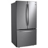 LG 33 Inch French Door Refrigerator with 25.1 cu. ft. Capacity, Platinum Silver Steel - LRFNS2503V