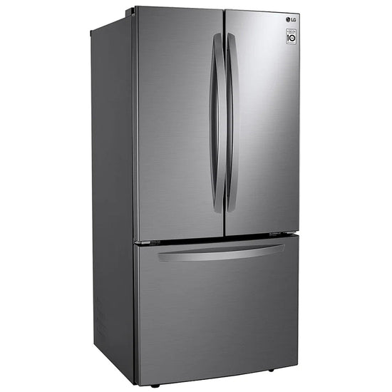 LG 33 Inch French Door Refrigerator with 25.1 cu. ft. Capacity, Platinum Silver Steel - LRFNS2503V