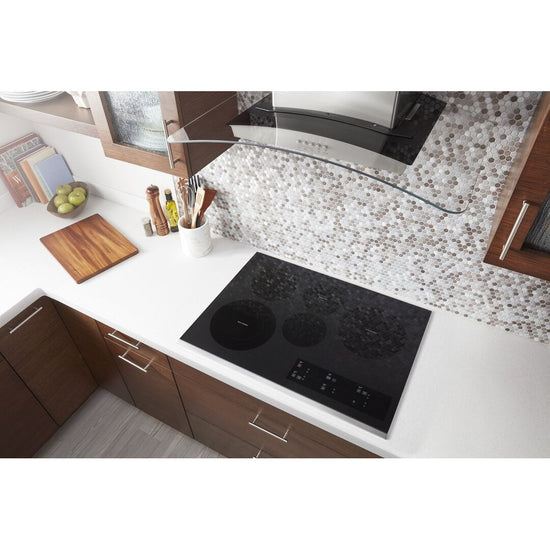 Whirlpool 30-Inch Electric Ceramic Glass Cooktop with Two Dual Radiant Elements - WCE97US0KS