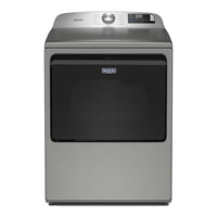 Maytag 7.4 Cu. Ft. Top Load Electric Dryer with Advanced Moisture Sensing, Radiant Silver - YMED6205RR
