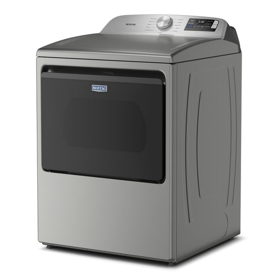 Maytag 7.4 Cu. Ft. Top Load Electric Dryer with Advanced Moisture Sensing, Radiant Silver - YMED6205RR