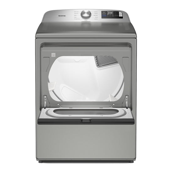Maytag 7.4 Cu. Ft. Top Load Electric Dryer with Advanced Moisture Sensing, Radiant Silver - YMED6205RR