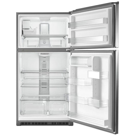 Maytag 33 Inch Top Freezer Refrigerator with 21.2 Cu. Ft. Capacity, Fingerprint Resistant Stainless Steel - MRT711SMFZ