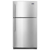 Maytag 33 Inch Top Freezer Refrigerator with 21.2 Cu. Ft. Capacity, Fingerprint Resistant Stainless Steel - MRT711SMFZ