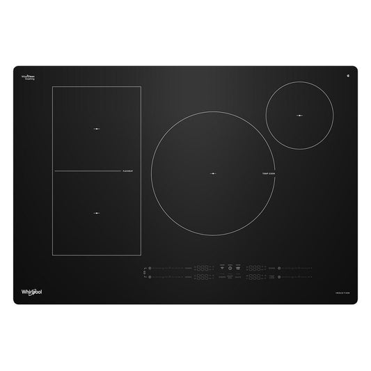 Whirlpool 30 Inch Intelligent Induction Cooktop with Temp Cook Technology - WCIT7530SB