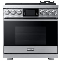 Dacor 36 Inch Pro Gas Range, Silver Stainless Steel - DOP36M96GLS/DA