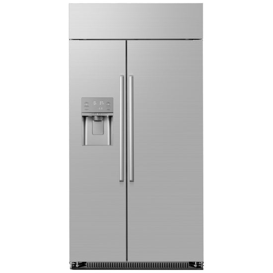 Dacor 42 Inch Built-In Side-by-Side Refrigerator with 24 Cu. Ft. Capacity, Counter Depth - DRS425300SR/DA