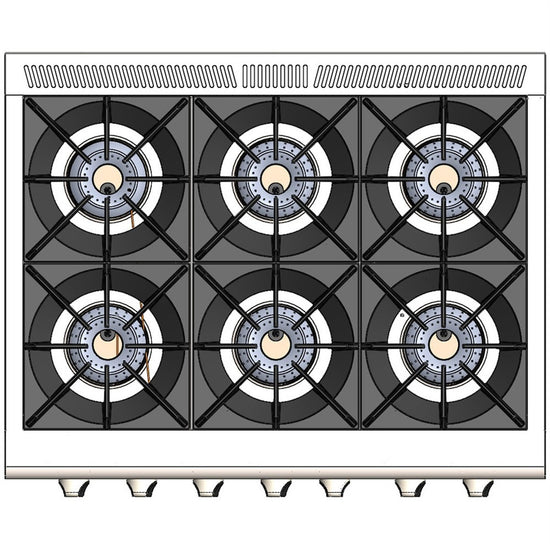 Capital 36 Inch Freestanding Gas Range with 6 Open Burners, 4.9 cu. ft. Oven - MCOR366-L/NG