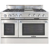 Capital 48 Inch Freestanding Gas Range with 6 Open Burners + Griddle, 7.6 cu. ft. - MCOR484G2-N