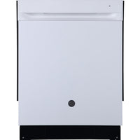 GE 24 Inch Built-In Top Control Dishwasher, White - GBP534SGPWW