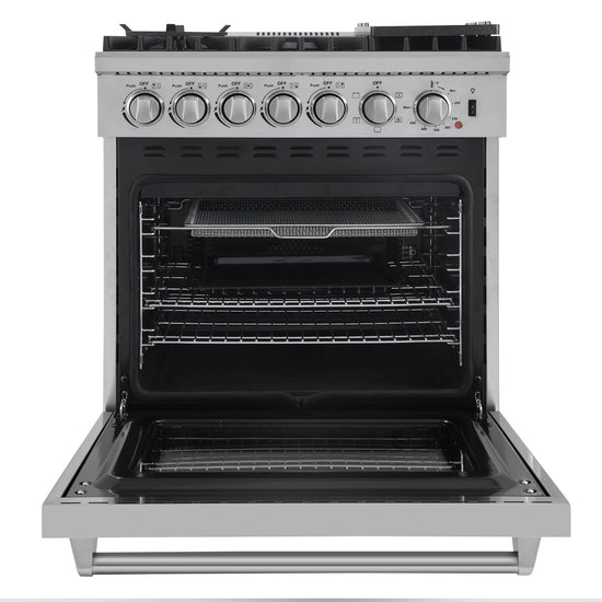 Forno Lazio 30 Inch Freestanding Dual Fuel Range with True Convection - FFSGS6196-30
